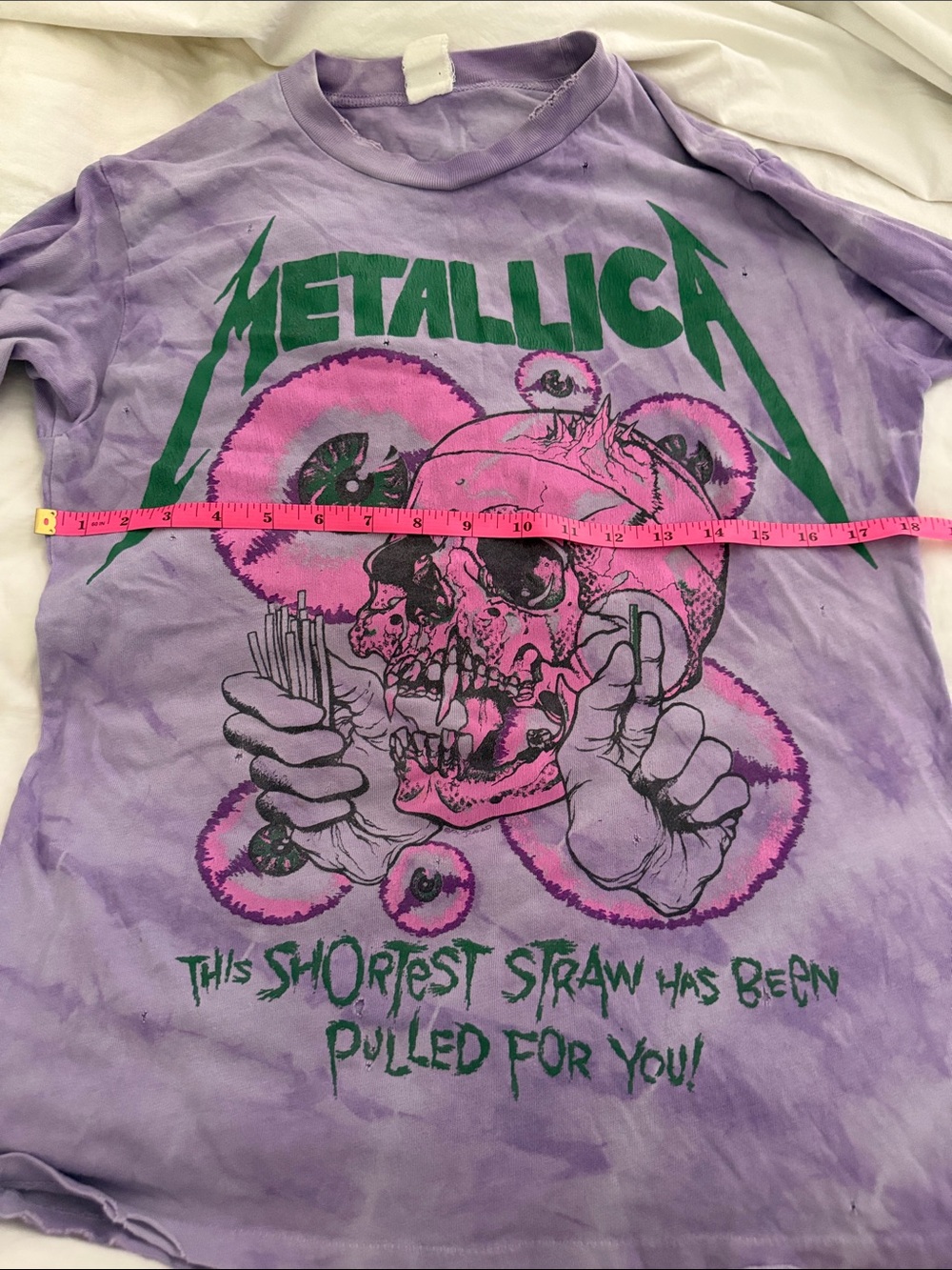 MadeWorn Purple Tie-Dye Band Graphic Tee with Pink Accents - Picture 4 of 6